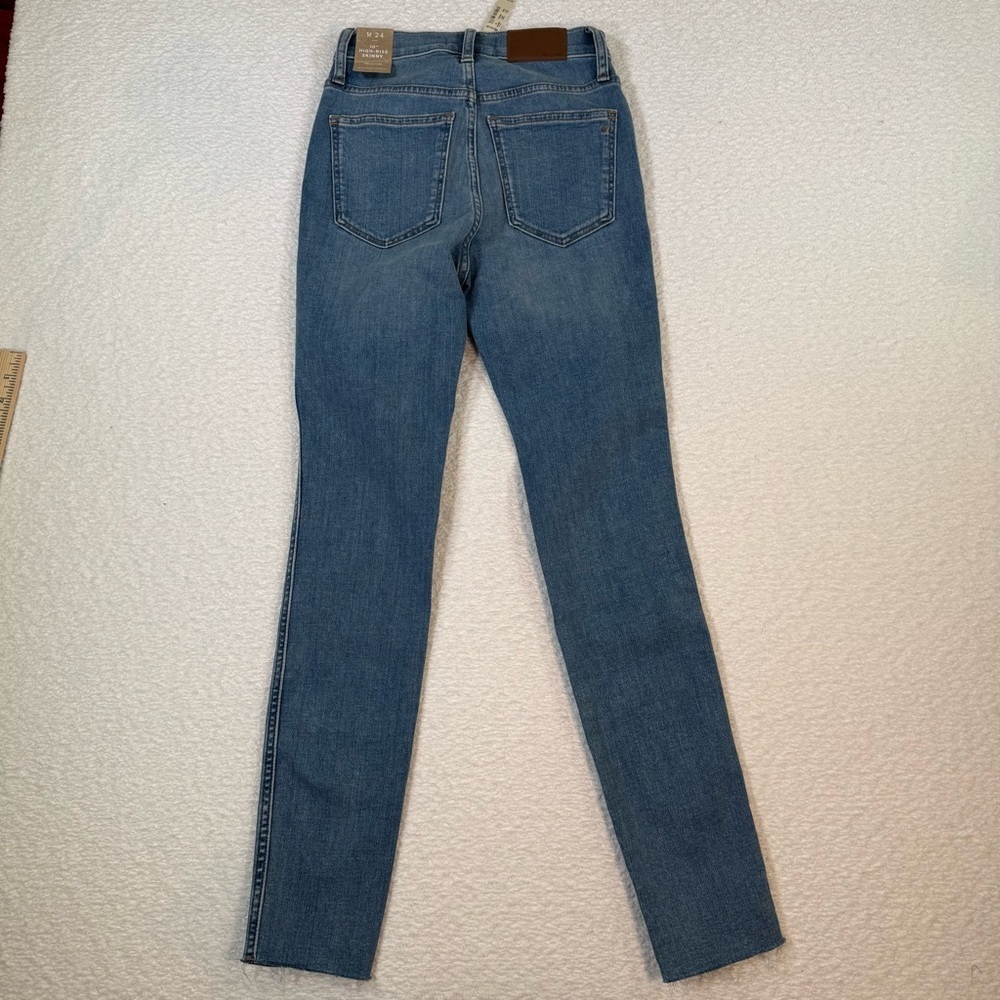 NWT Madewell 10'' inch high rise skinny jean med wash size 24 casual trendy - Picture 9 of 10